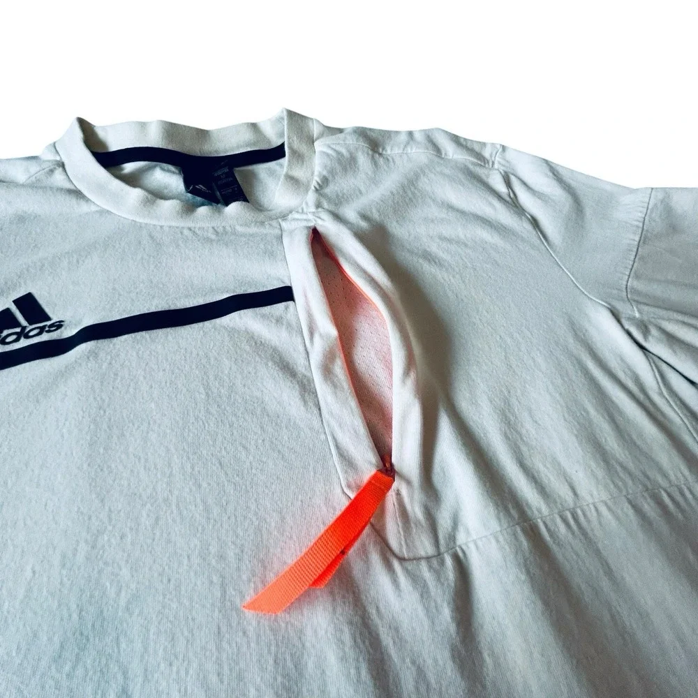 Adidas Built For Purpose Mens M Beige Utility Pocket Short Sleeve Tee GLX1226F20